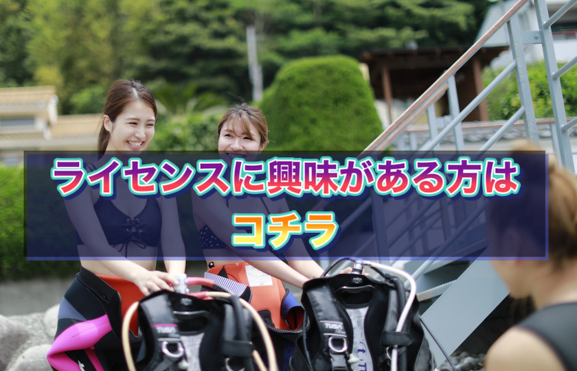 ライセンス取得　ダイビング